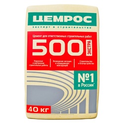 Цемент М500 (M500) Евроцемент (Цемрос) 40кг
